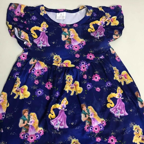 Rapunzel cute comfy purple dress - Picture 2 of 6